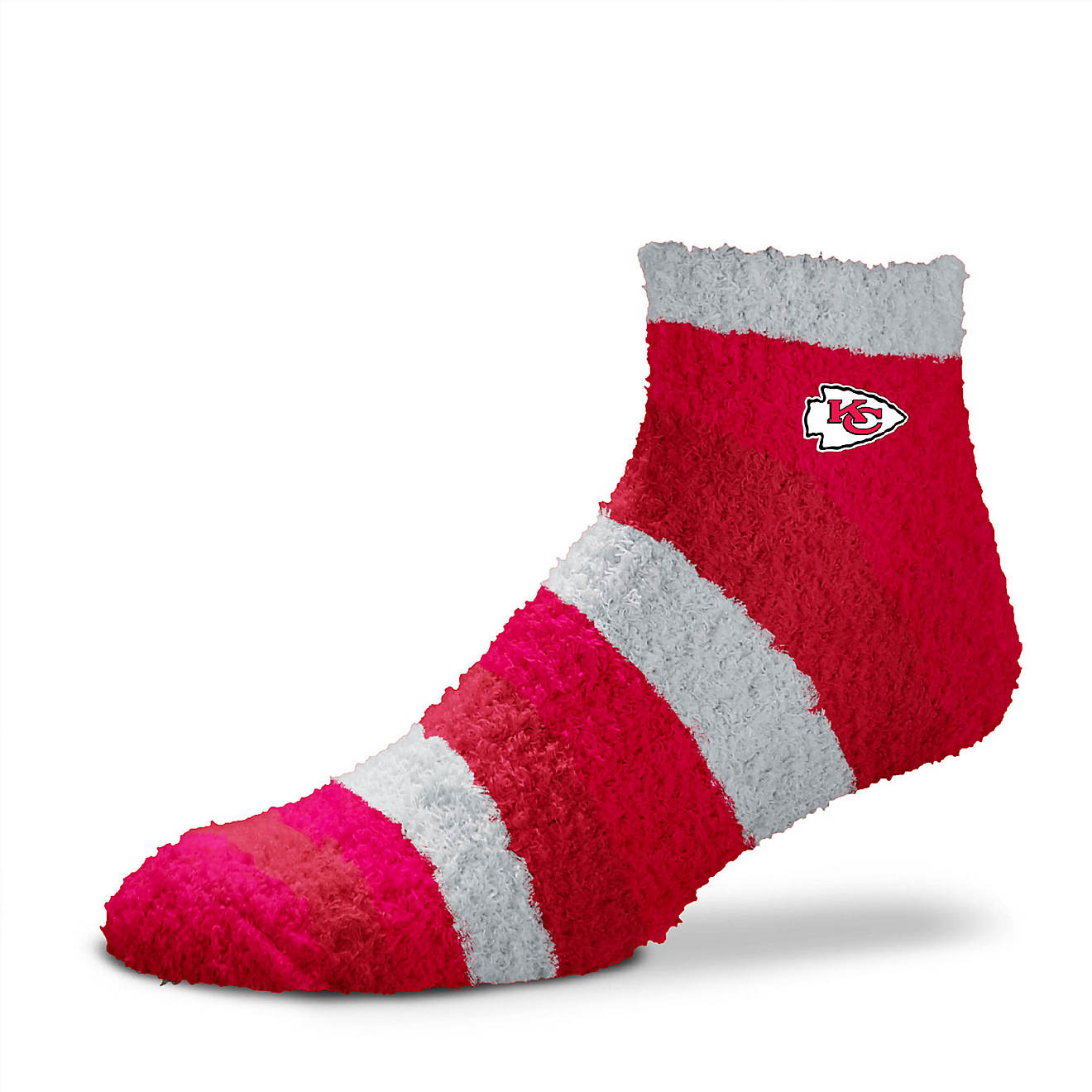 For Bare Feet Women's Kansas City Chiefs Rainbow Sleep Quarter Socks                                                             - view number 1