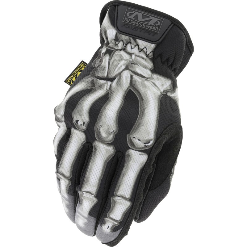 Mechanix Wear FastFit Bones Work Gloves Black/White, X-Large - Work Headwear/Accessories at Academy Sports