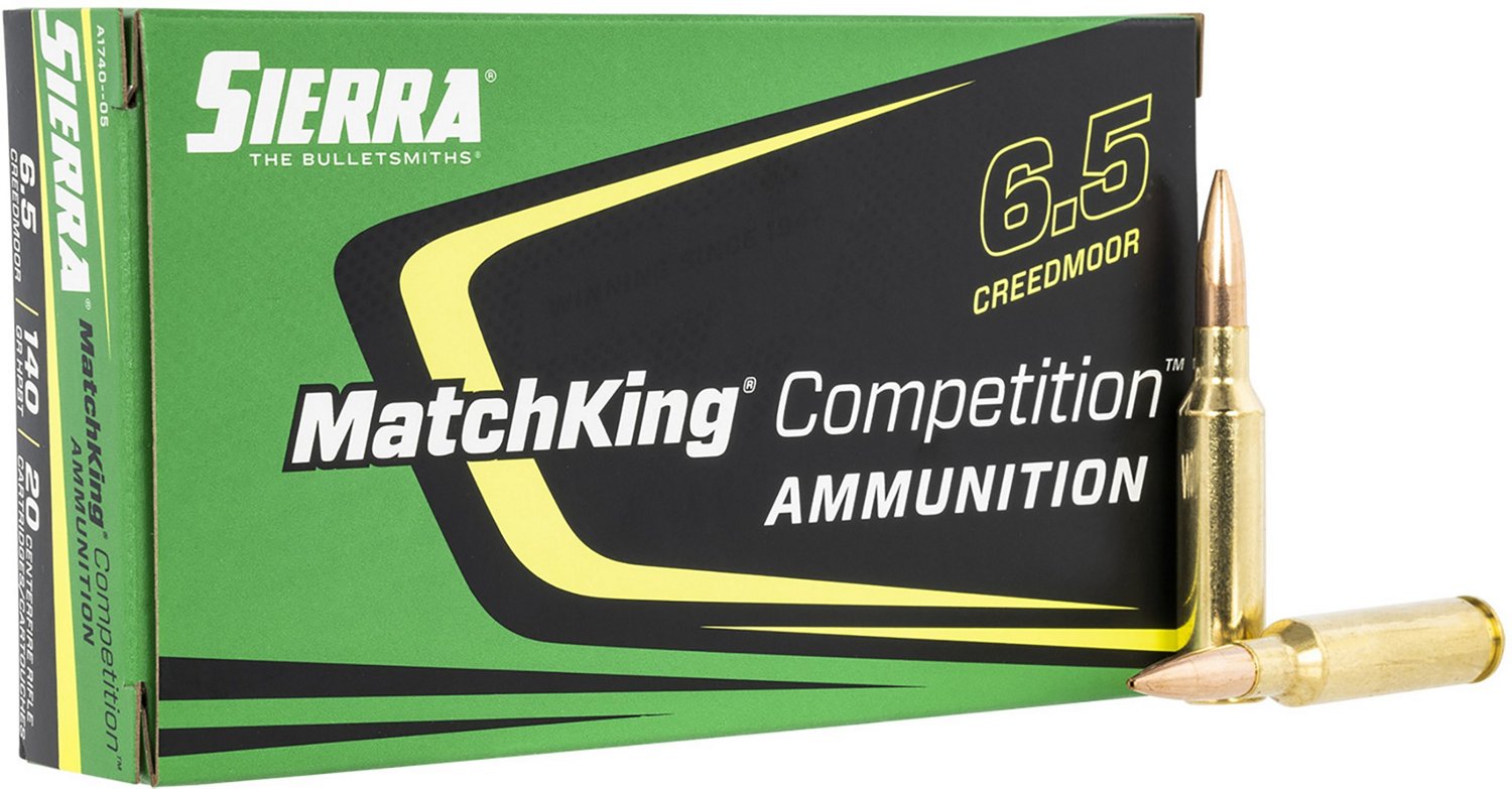 Sierra MatchKing 6.5 Creedmoor 140-Grain Ammunition - 20 Rounds