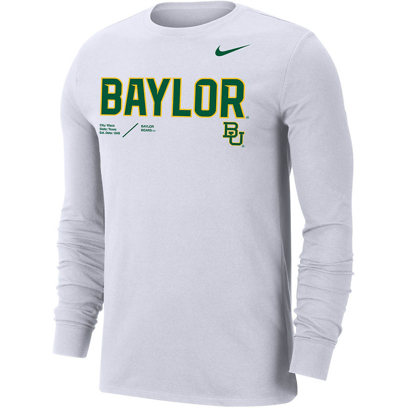 Nike Men's Baylor University Dri-FIT Long Sleeve T-shirt | Academy