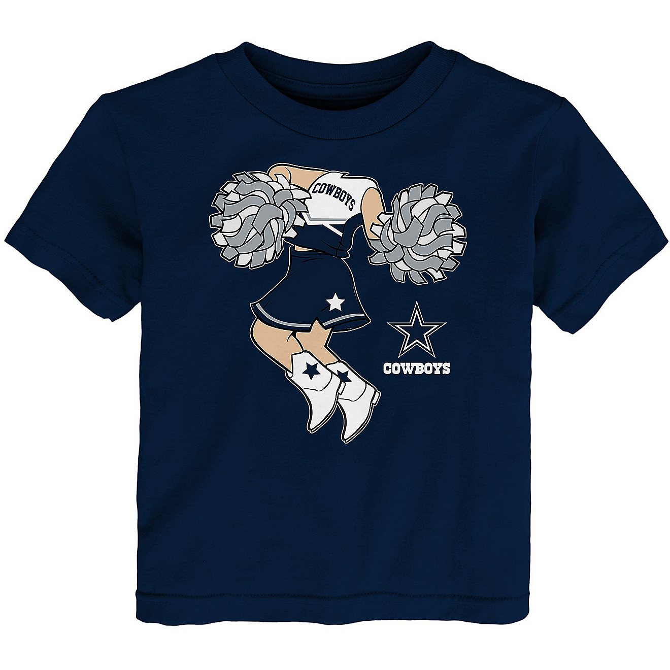Nike Infant Girls' Dallas Cowboys Pom Pom Cheer Graphic T-shirt                                                                  - view number 1