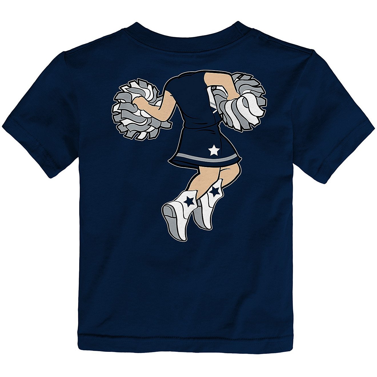 Nike Infant Girls' Dallas Cowboys Pom Pom Cheer Graphic T-shirt                                                                  - view number 2