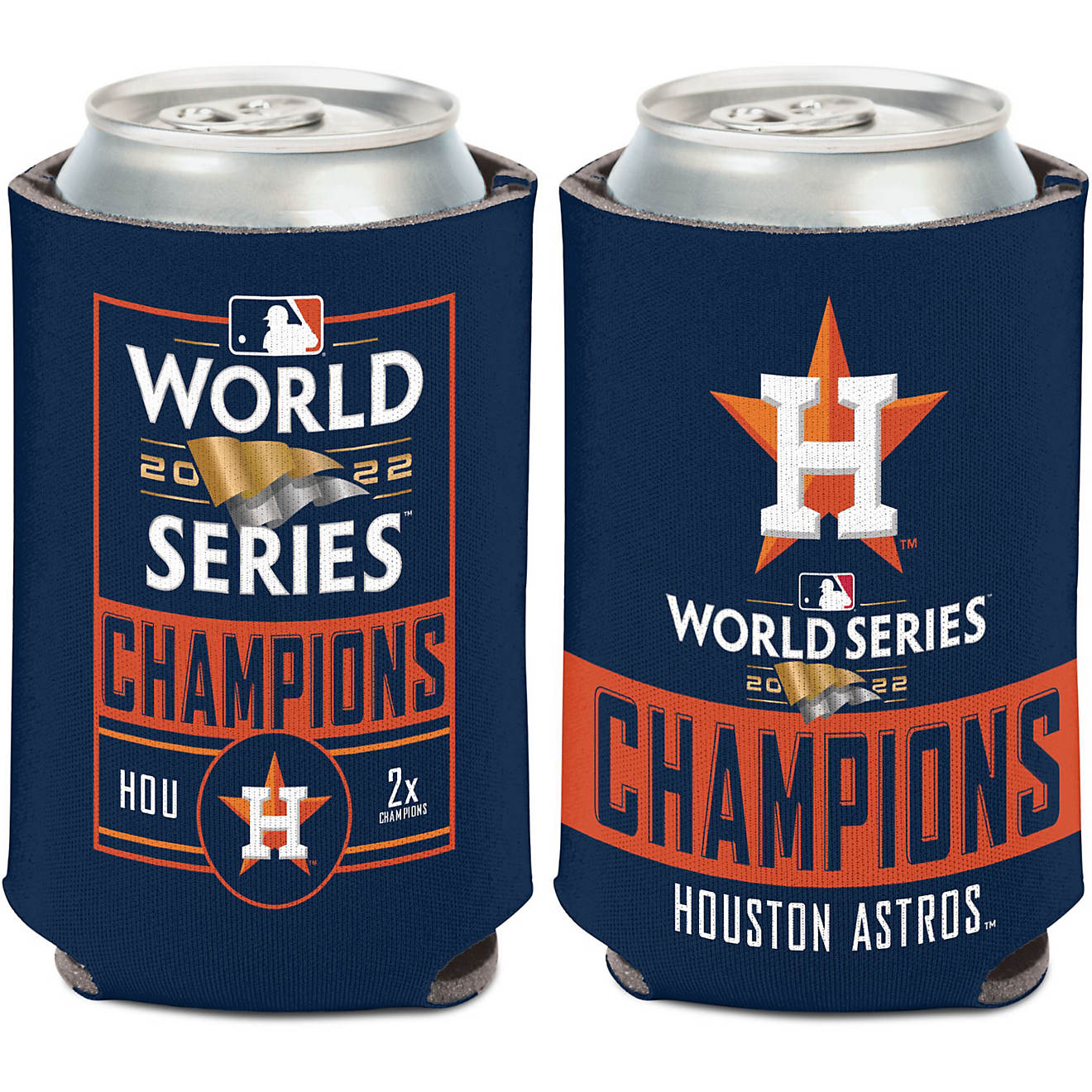 WinCraft Houston Astros 2022 World Series Champs Can Cooler                                                                      - view number 1