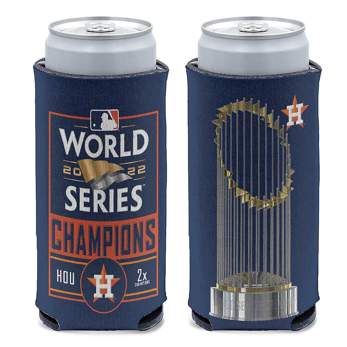 WinCraft Houston Astros 2022 World Series Champs Slim Can Cooler                                                                 - view number 1