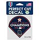 WinCraft Houston Astros 2022 World Series Champs 4"x4" Perfect Cut Decal - view number 1 image
