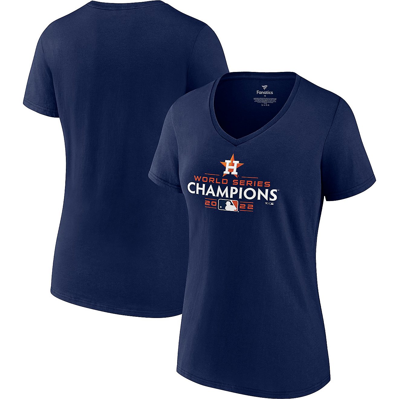 Fanatics Women's Houston Astros 2022 World Series Champs Logo T-shirt                                                            - view number 3
