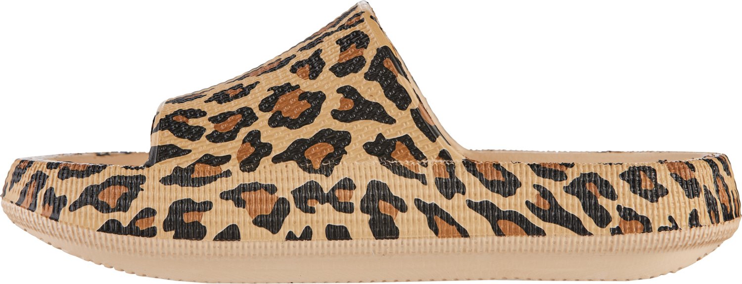 O'Rageous Women's Cheetah Cushion Puff Pool Slides - view number 2