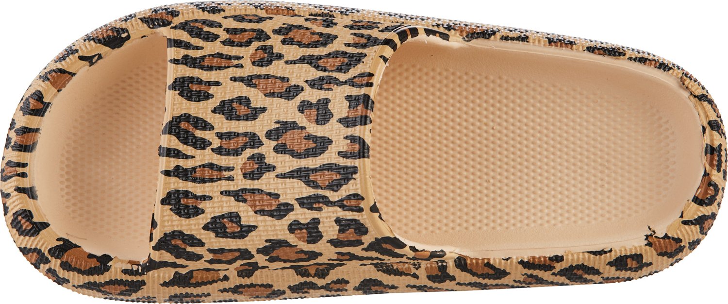 O'Rageous Women's Cheetah Cushion Puff Pool Slides - view number 3