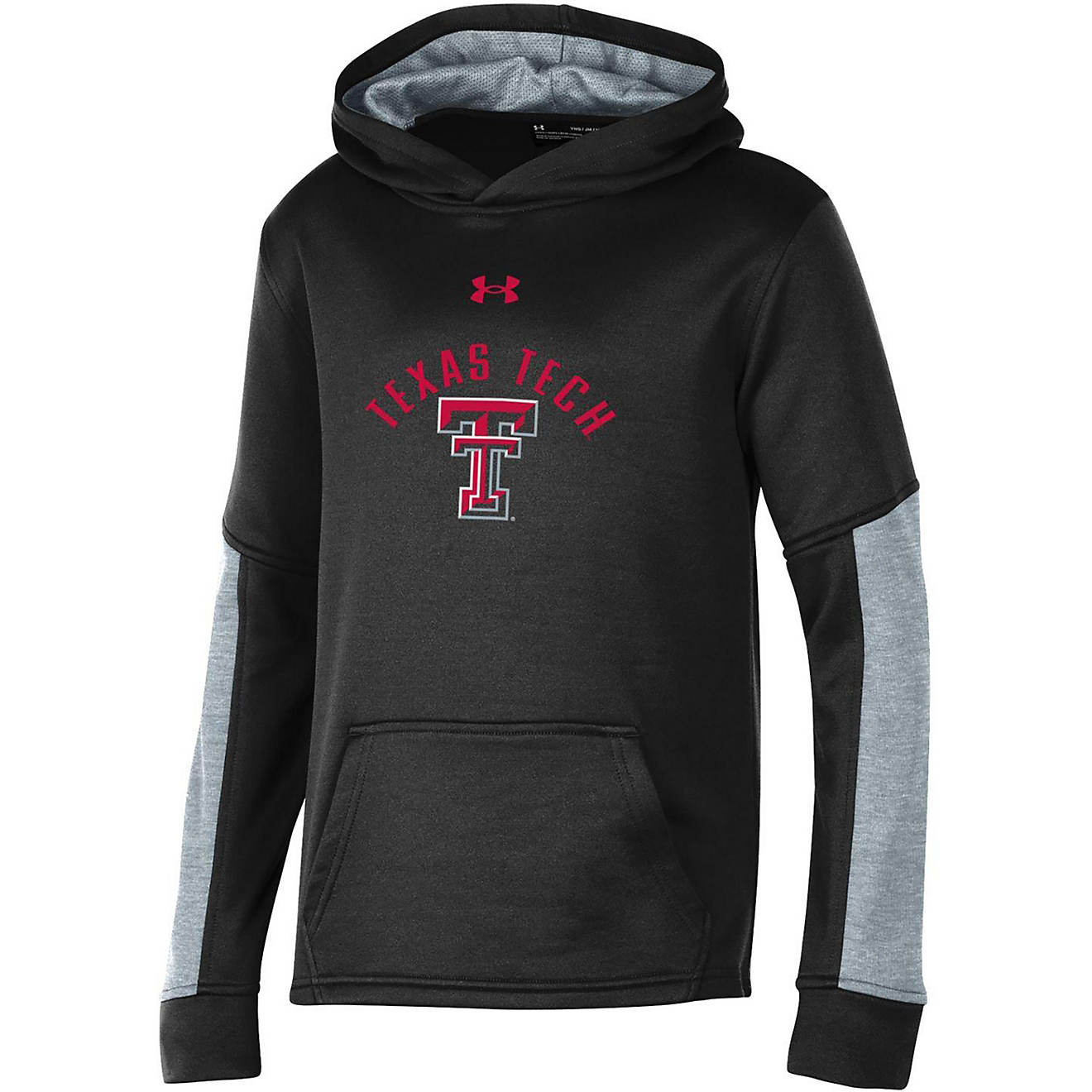 Under Armour Youth Texas Tech University Gameday Tech Terry Pullover Hoodie                                                      - view number 1