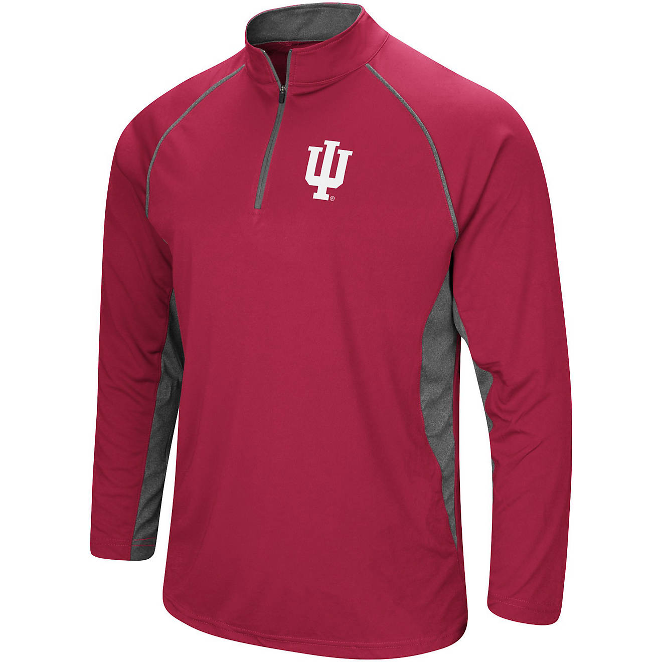 Colosseum Athletics Men's Indiana University Glide 1/4 Zip Sweatshirt                                                            - view number 1