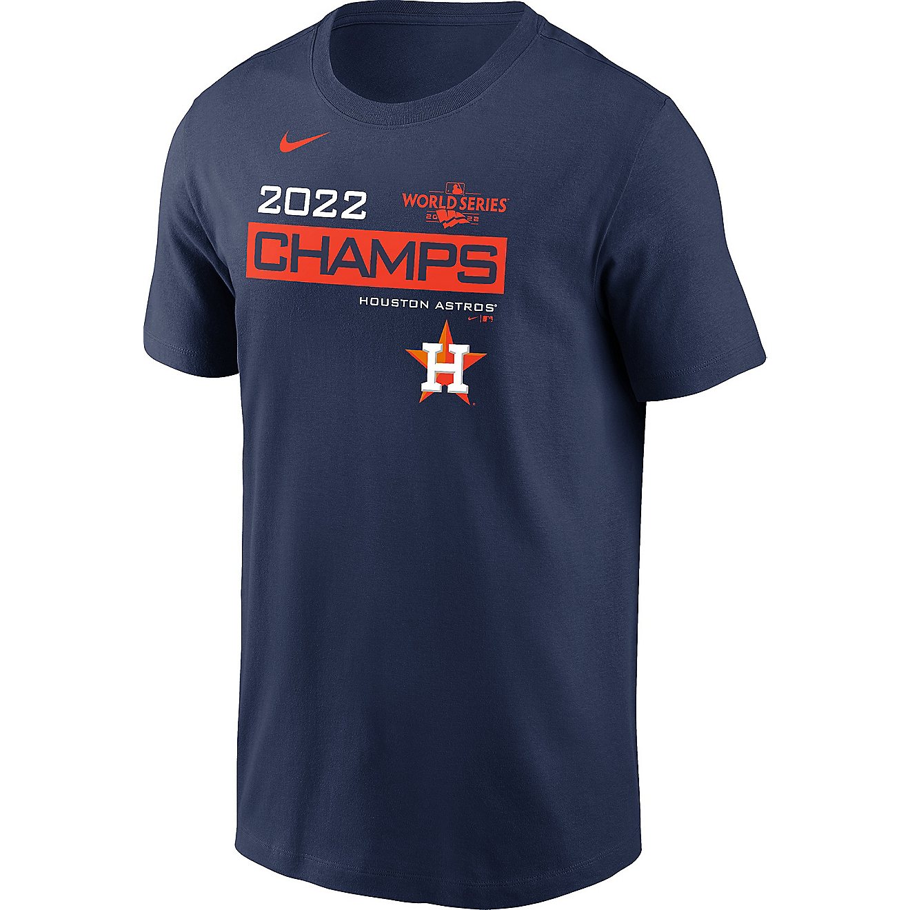 Nike Men's Houston Astros 2022 World Series Champs Celebration T-shirt                                                           - view number 1