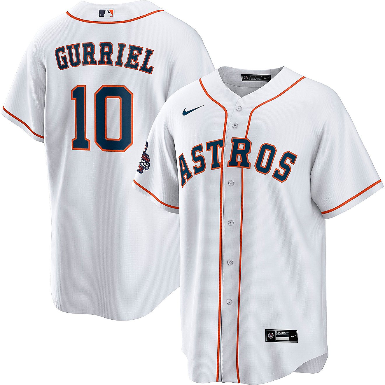 Nike Men's Houston Astros Yuli Gurriel 2022 World Series Champs Replica Jersey                                                   - view number 3