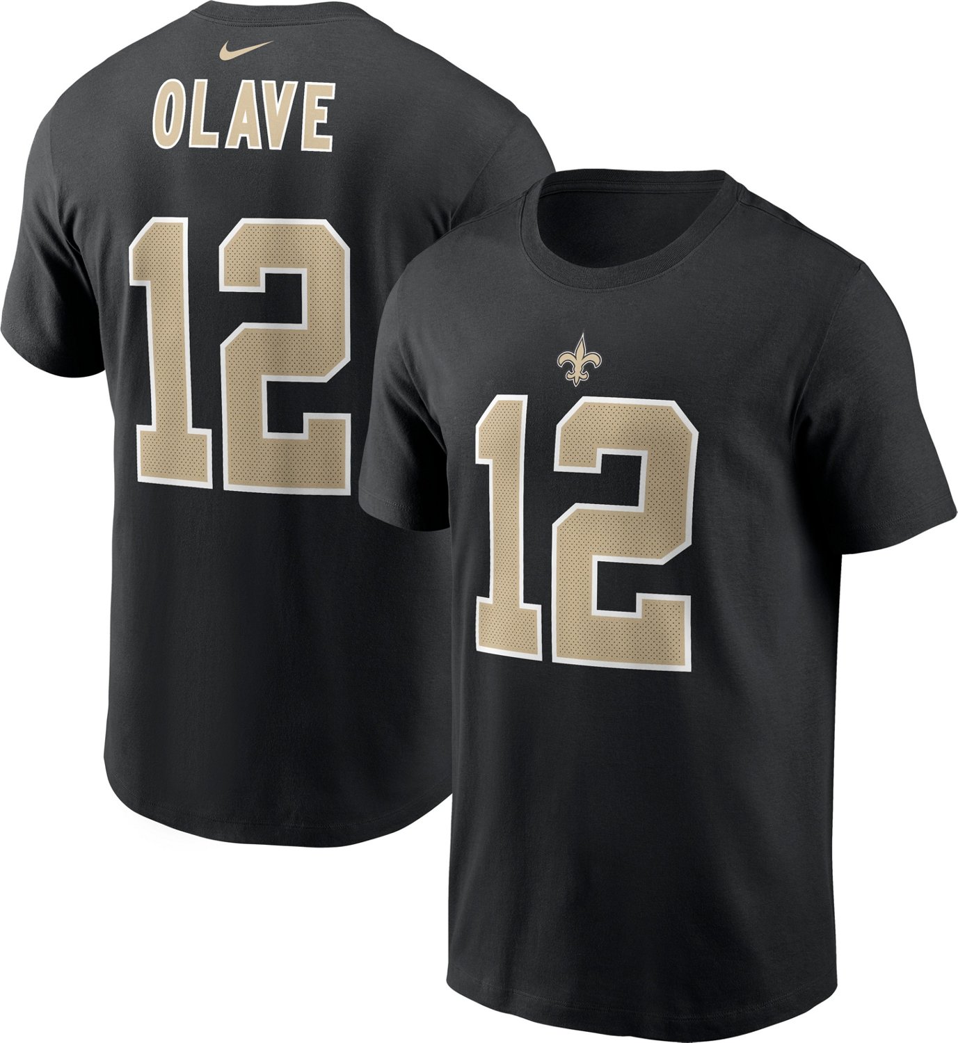 Men's Nike Chris Olave Black New Orleans Saints Player Game Jersey Size: Small