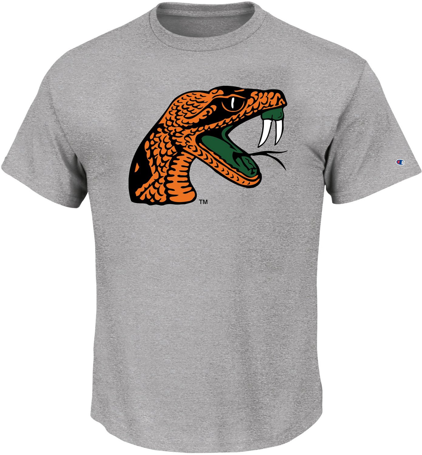 Men's Champion Gray Memphis Tigers Football Jersey T-Shirt