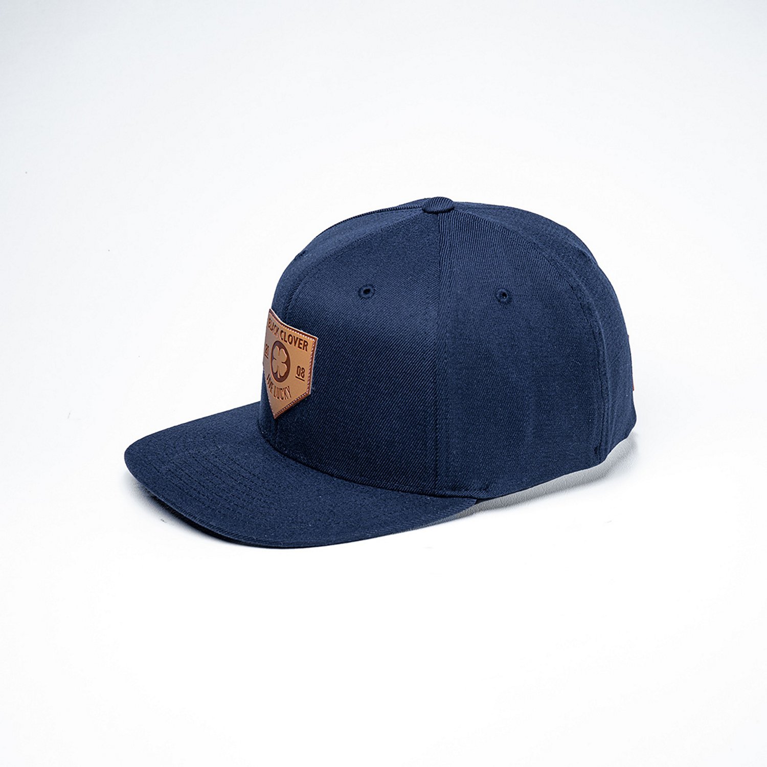 Rawlings Black Clover Leather Patch Baseball Hat - view number 2