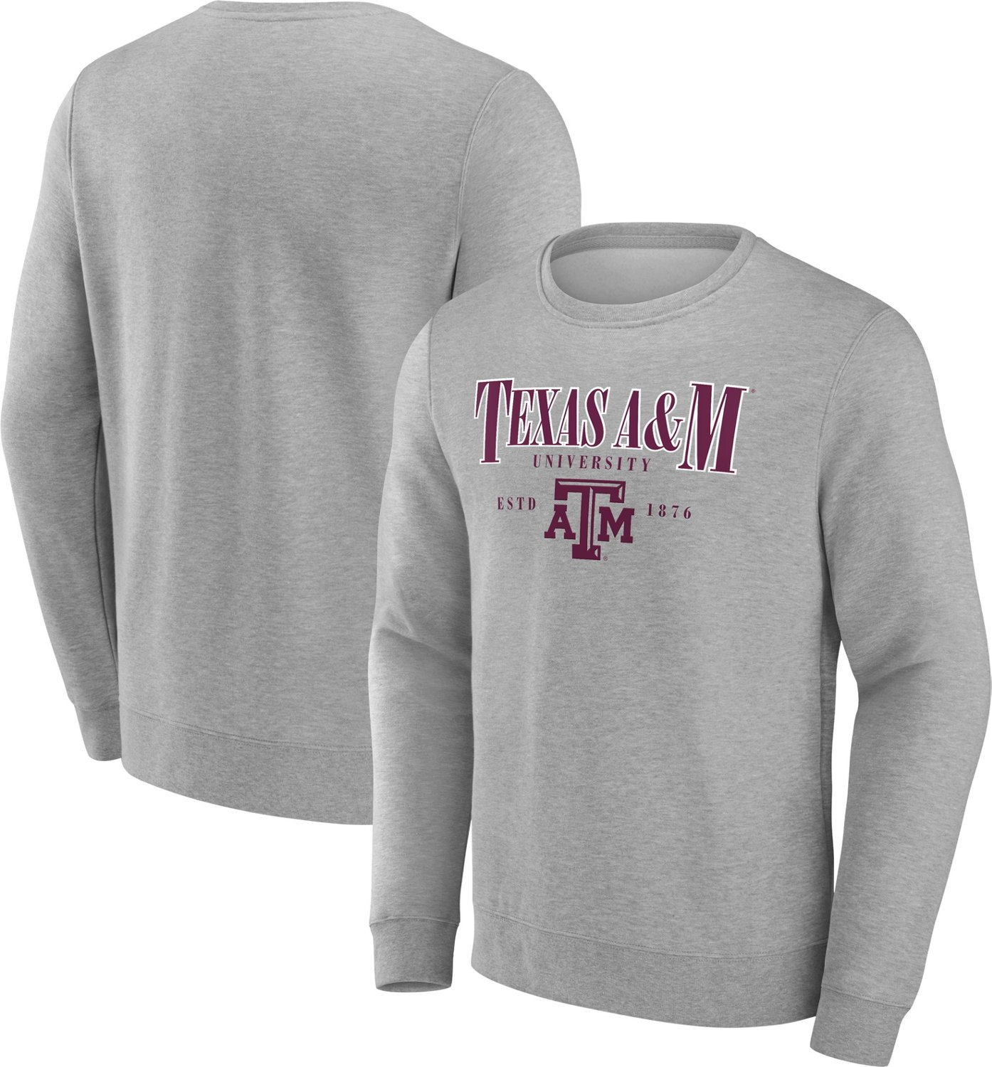 Fanatics Men's Texas A&M University True Classics Act Fast Crew Pullover                                                         - view number 3