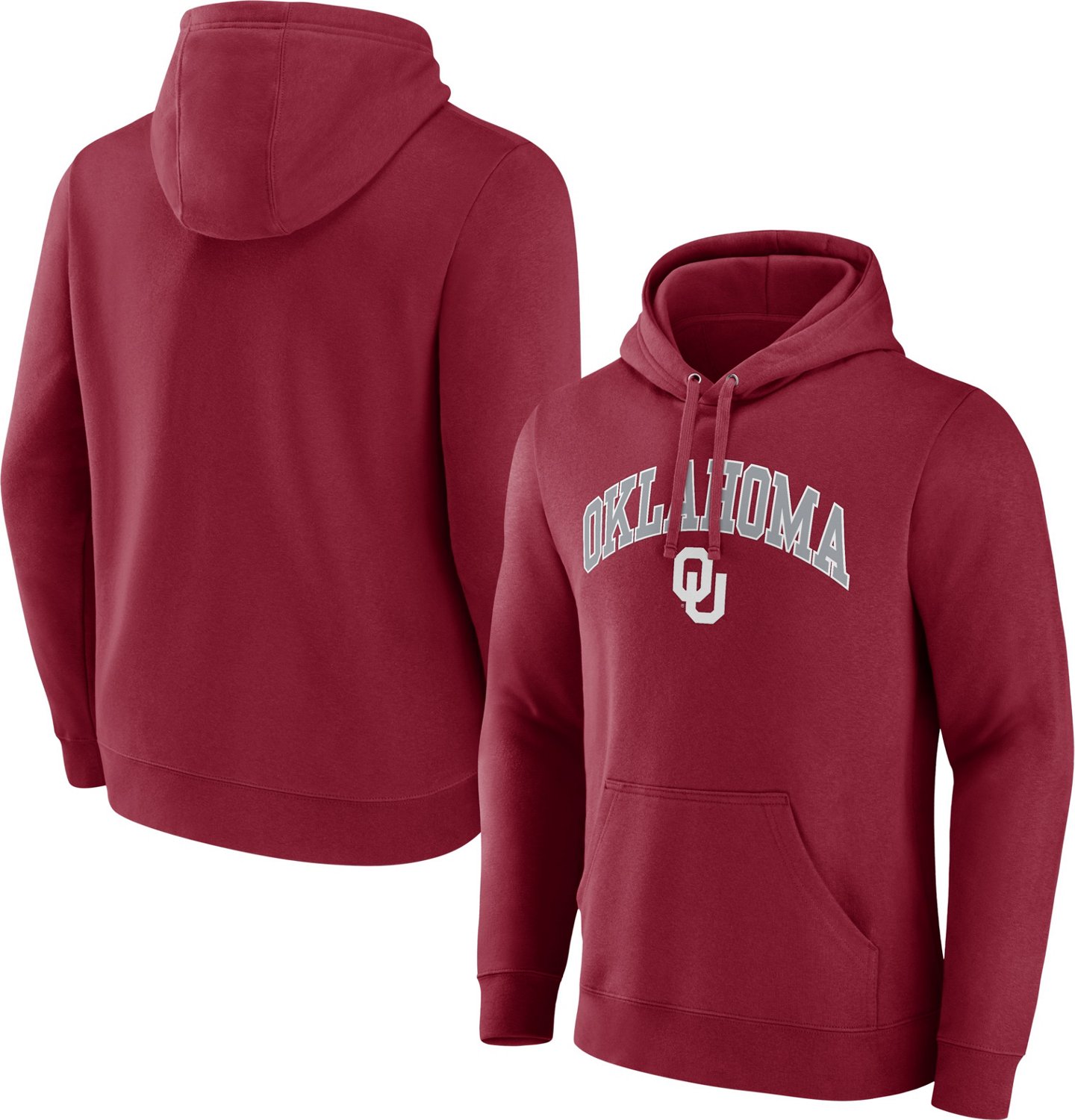 Fanatics Men's University of Oklahoma Arched Logo Hoodie                                                                         - view number 3