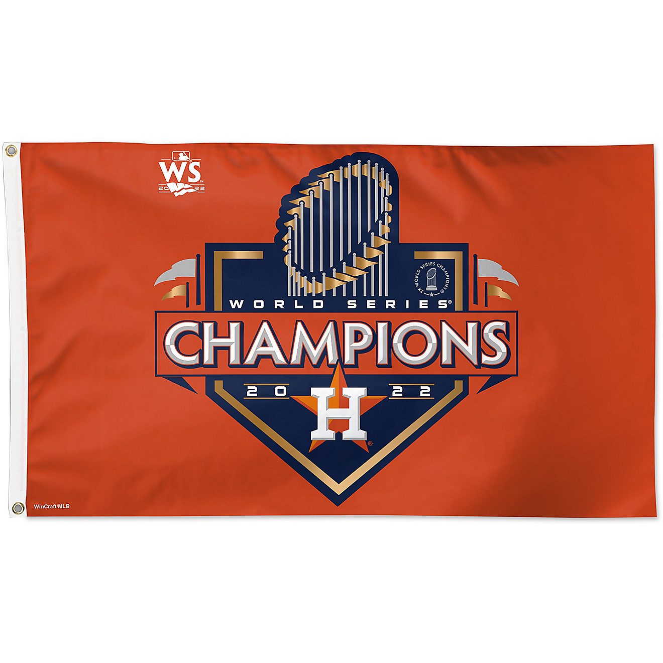 WinCraft Houston Astros 2022 World Series Champs 3'x5' Deluxe Flag                                                               - view number 1