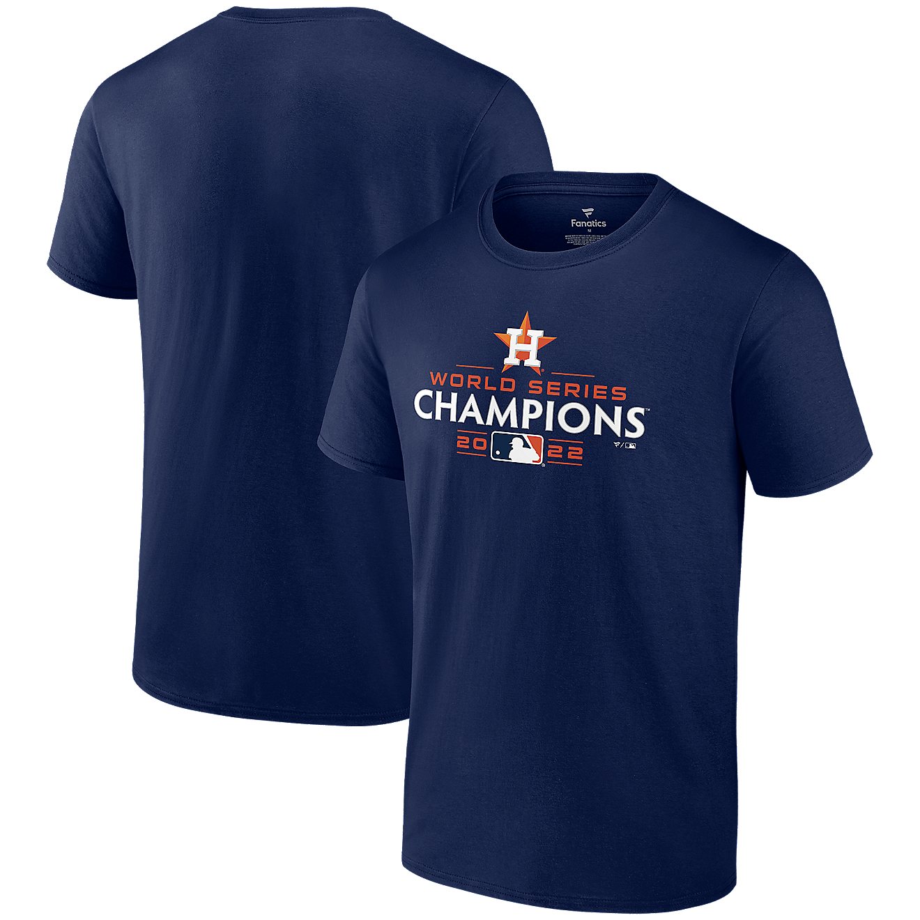 Fanatics Men's Houston Astros 2022 World Series Champs Logo T-shirt                                                              - view number 3