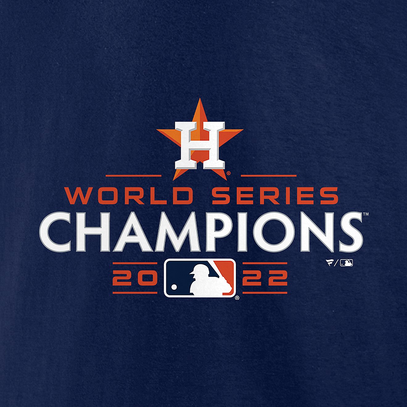 Fanatics Men's Houston Astros 2022 World Series Champs Logo T-shirt                                                              - view number 4