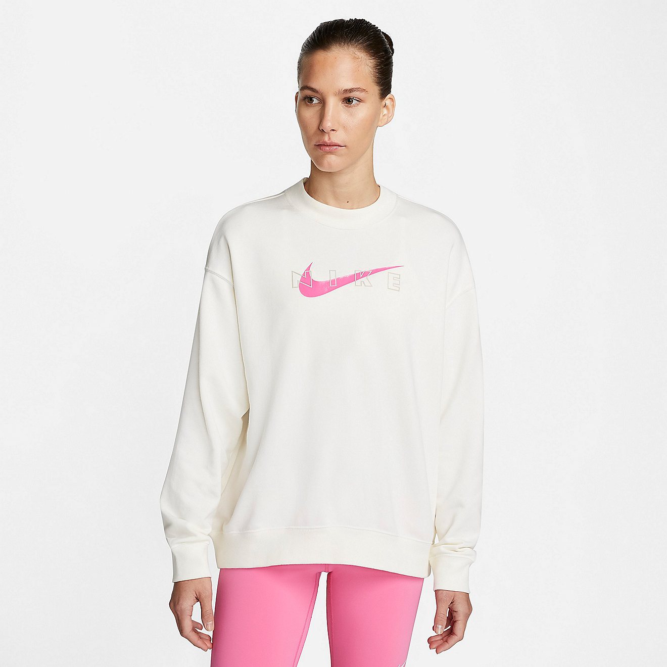 Nike Women's Dri-FIT Get Fit Graphic Crew Sweater                                                                                - view number 1