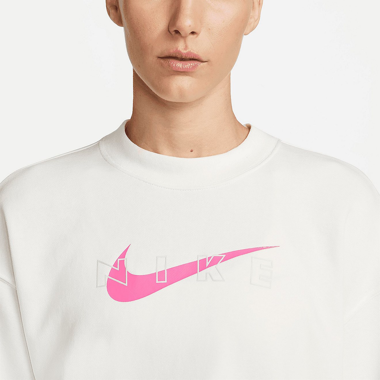 Nike Women's Dri-FIT Get Fit Graphic Crew Sweater                                                                                - view number 3