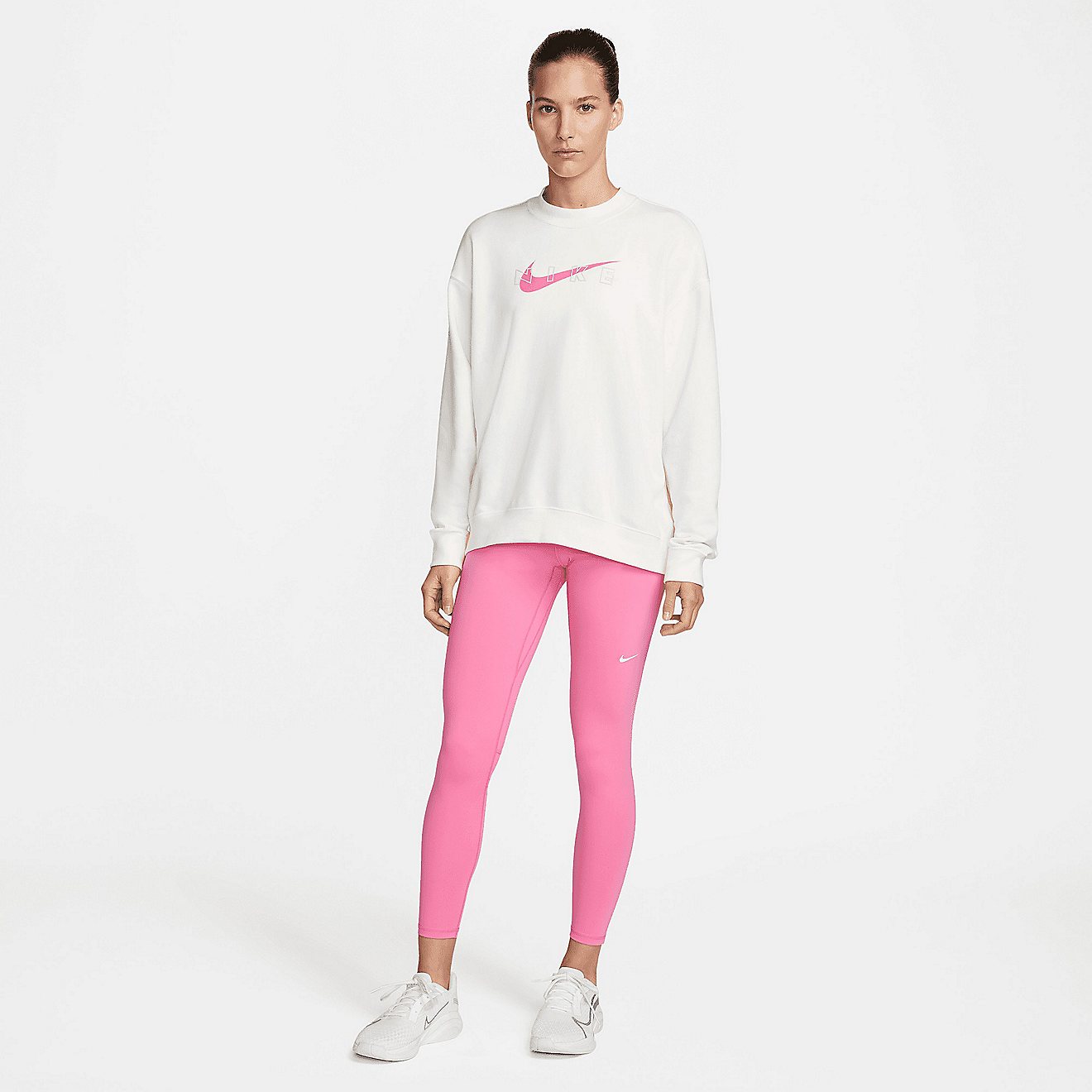Nike Women's Dri-FIT Get Fit Graphic Crew Sweater                                                                                - view number 4