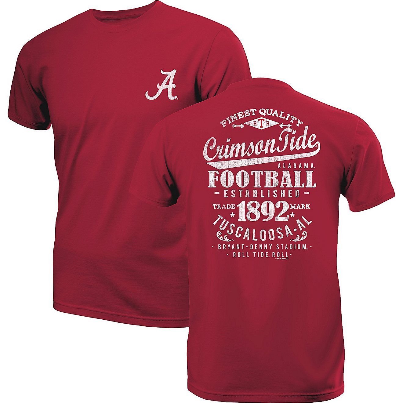 New World Graphics Men's University of Alabama Finest Label T-shirt                                                              - view number 1