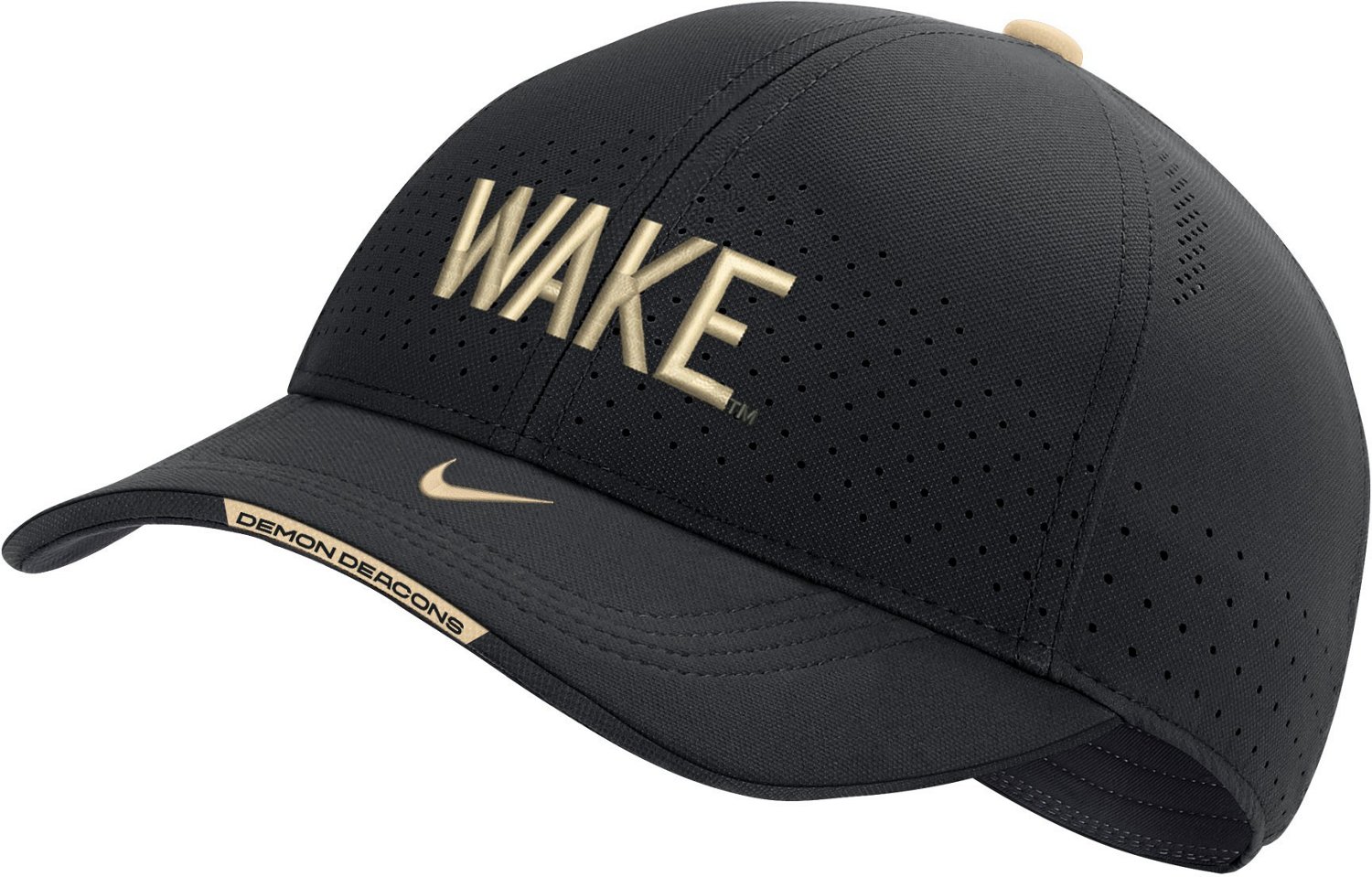 Men's Nike Black Wake Forest Demon Deacons Heritage86 Logo Adjustable Hat