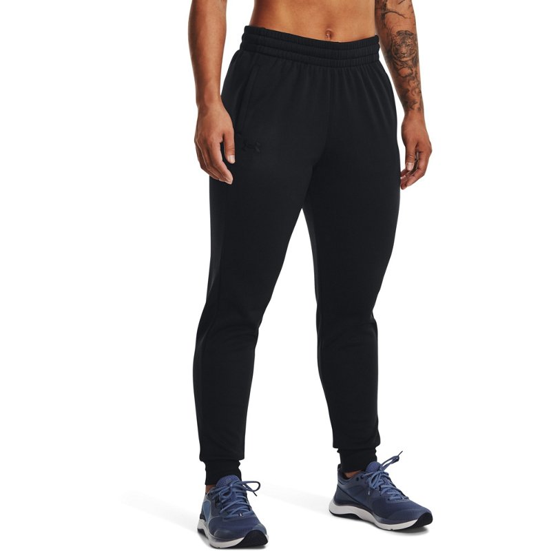 Under Armour Women's Armour Fleece Jogger Pant Black, Large - Women's Athletic Fleece at Academy Sports product image