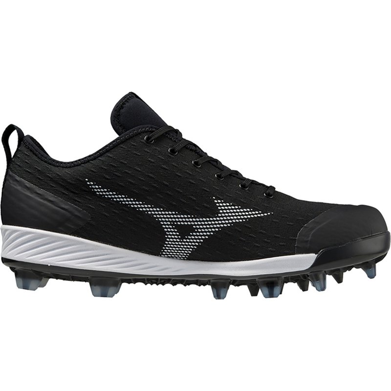 Mizuno Men’s Dominant 4 Baseball Cleats Black/White, 10 – Adult Baseball at Academy Sports