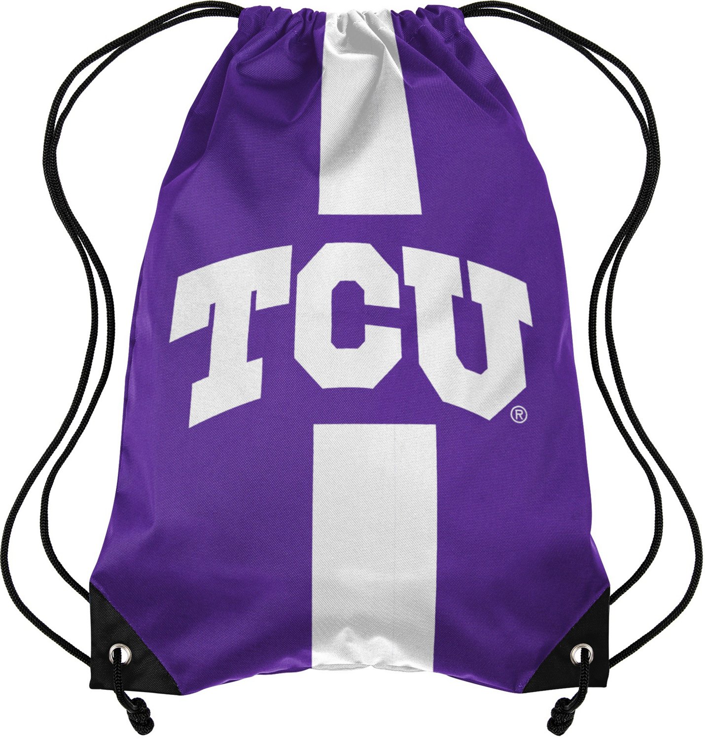 Forever Collectibles Texas Christian University Team Stripe Drawstring Backpack