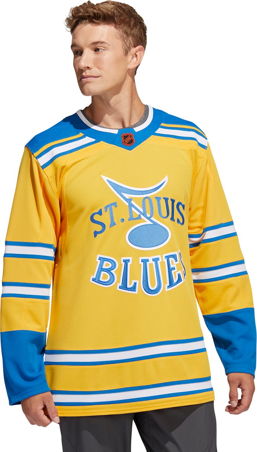 Vintage St Louis Blues Hockey T-shirt Blue Yellow Shirt Screen