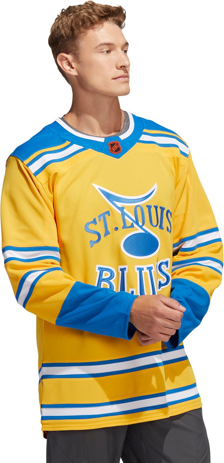 Men's St. Louis Blues adidas Gold AEROREADY® Long Sleeve T-Shirt