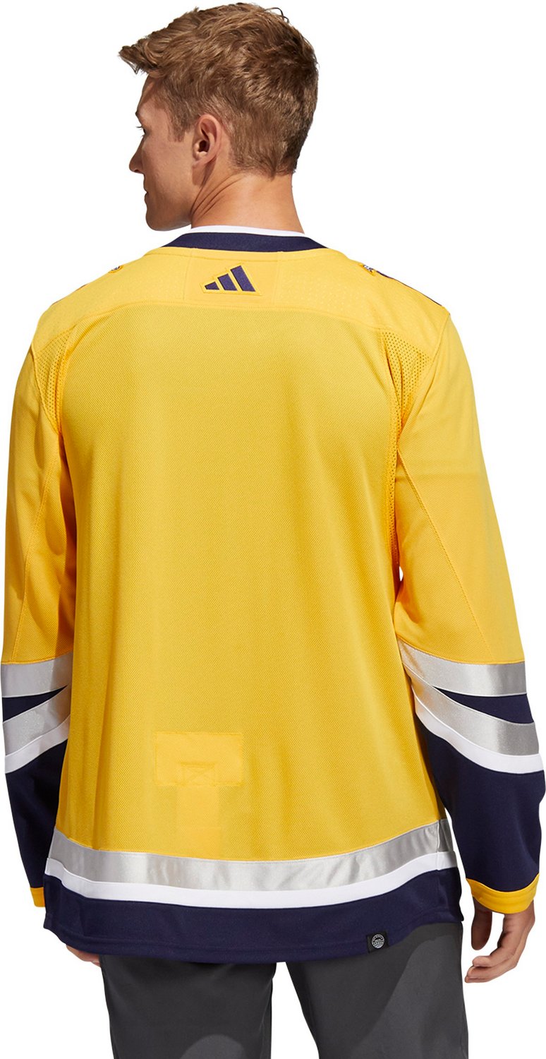  adidas Nashville Predators Reverse Retro 2022 Mens Jersey (as1,  Alpha, s, Regular, Regular) Yellow : Sports & Outdoors