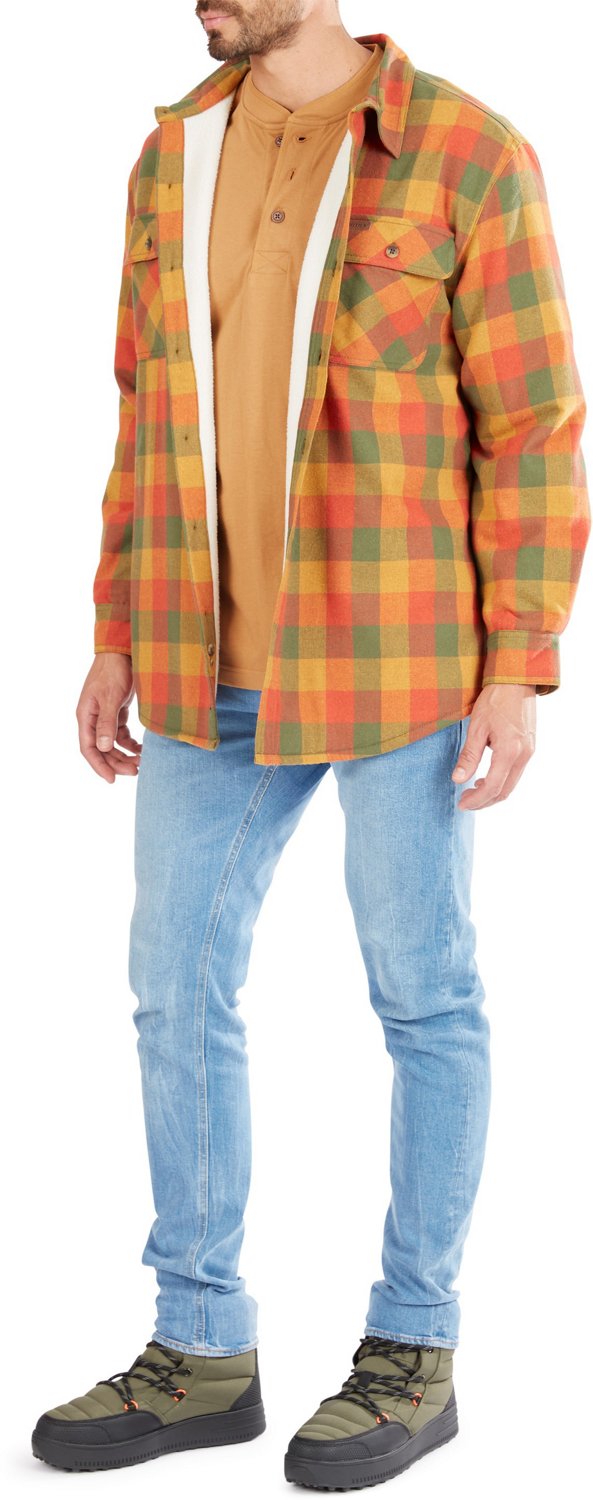Smith's Workwear Men's Sherpa Lined Flannel Shirt Jacket - view number 5
