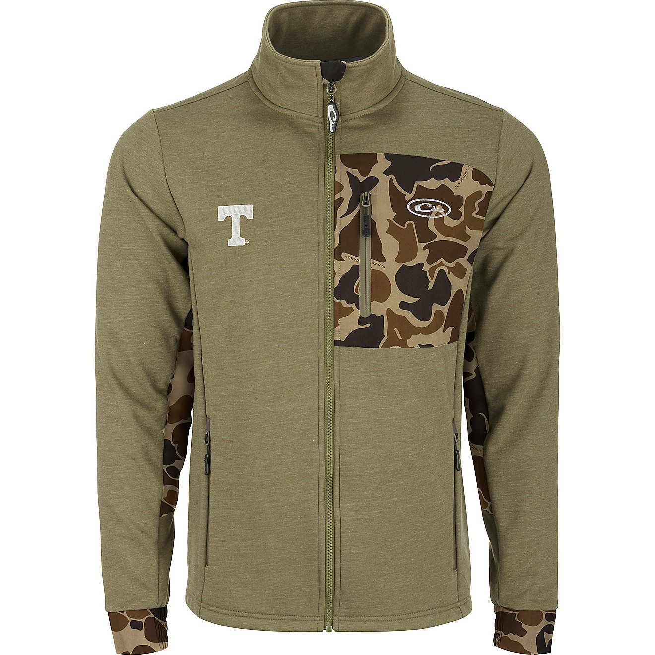 Drake Men’s University of Tennessee Hybrid Windproof Jacket                                                                    - view number 1