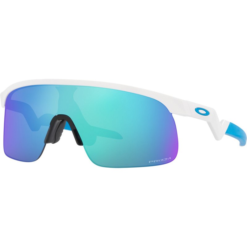 Oakley Kids' Resistor Prizm Sunglasses White/Blue - Case Sunglasses at Academy Sports