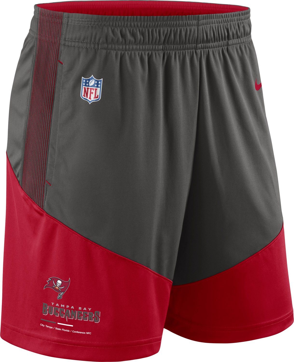 Men's Nike Pewter Tampa Bay Buccaneers Sideline Performance Shorts Size: Medium