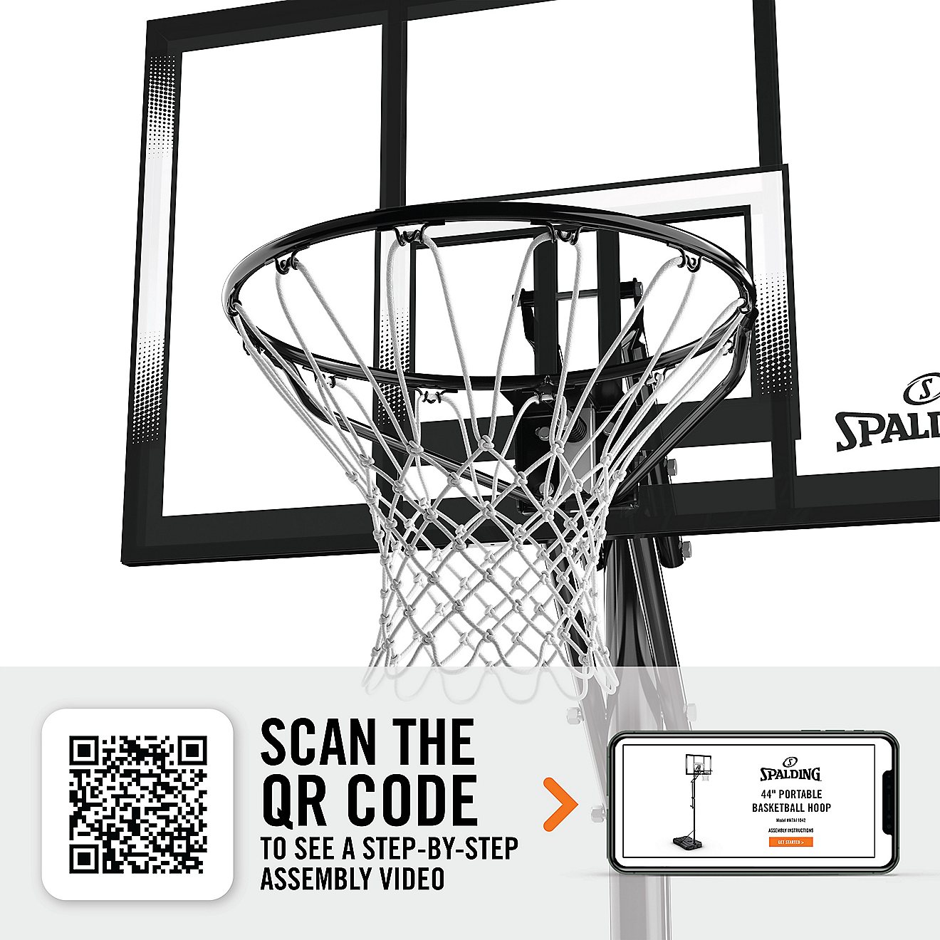 Spalding 44 in Portable Basketball Hoop                                                                                          - view number 7