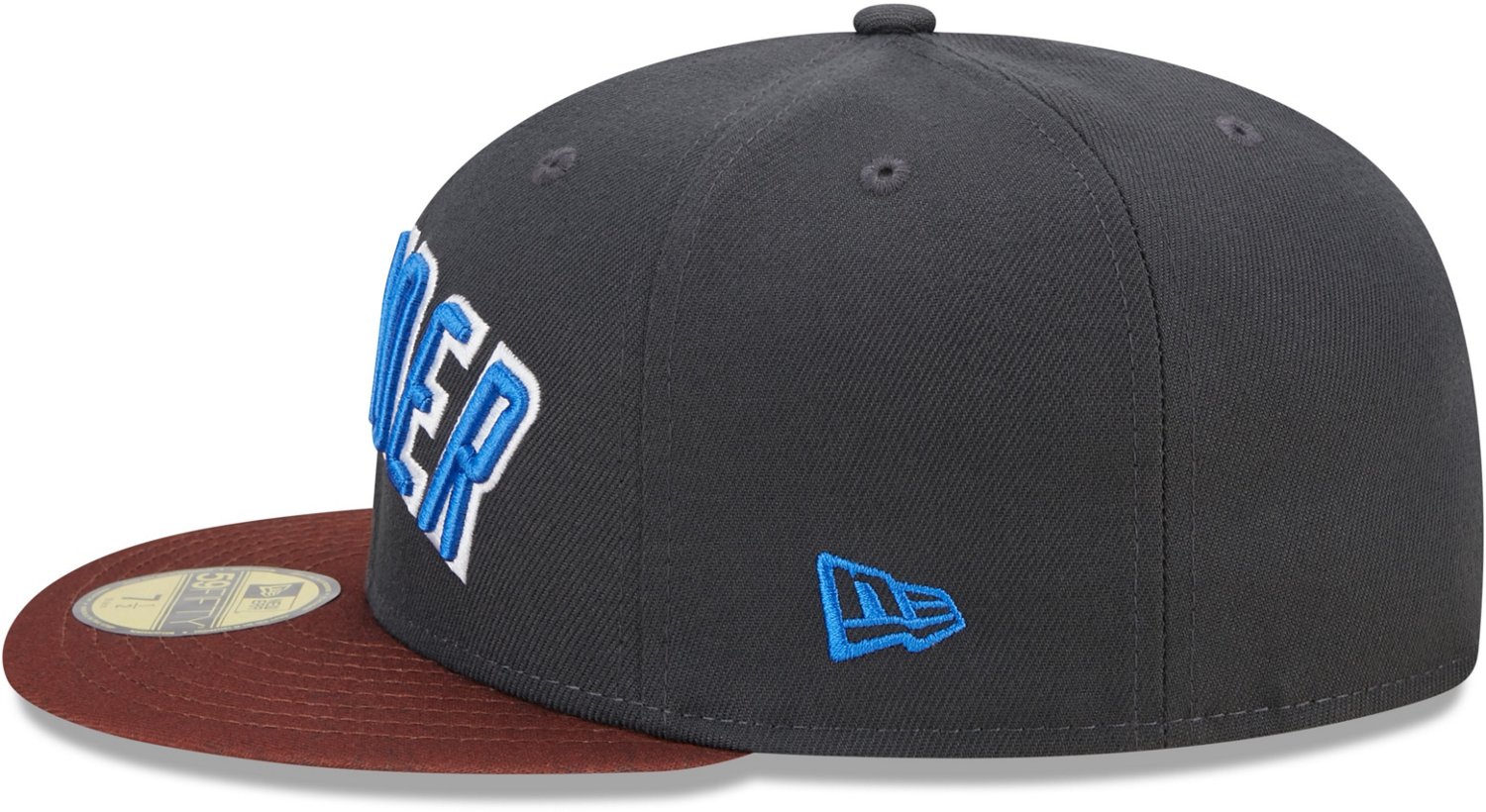 Oklahoma City Thunder New Era Black On Black 59FIFTY Fitted Hat
