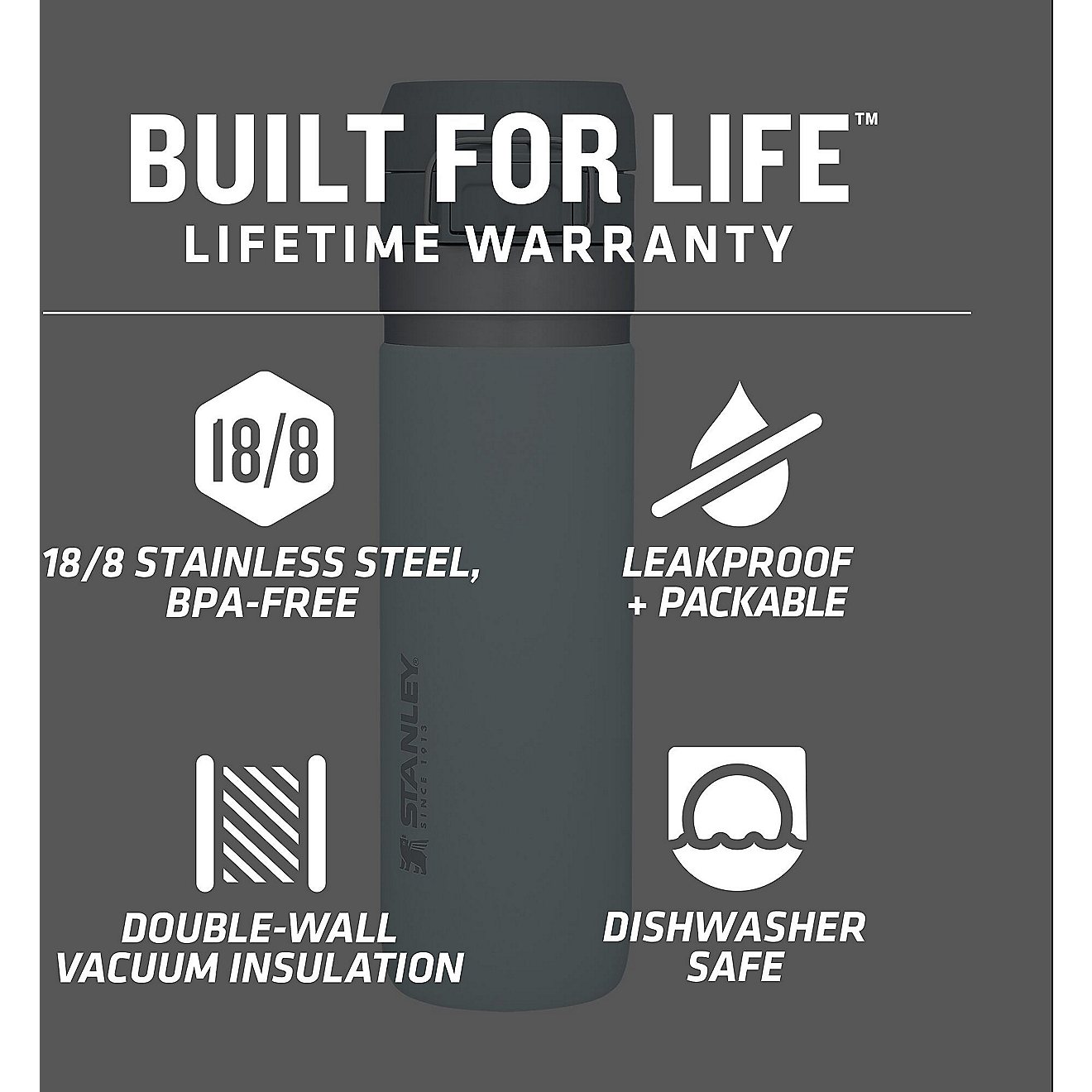 Stanley The Quick Flip Go 24 oz Water Bottle                                                                                     - view number 5