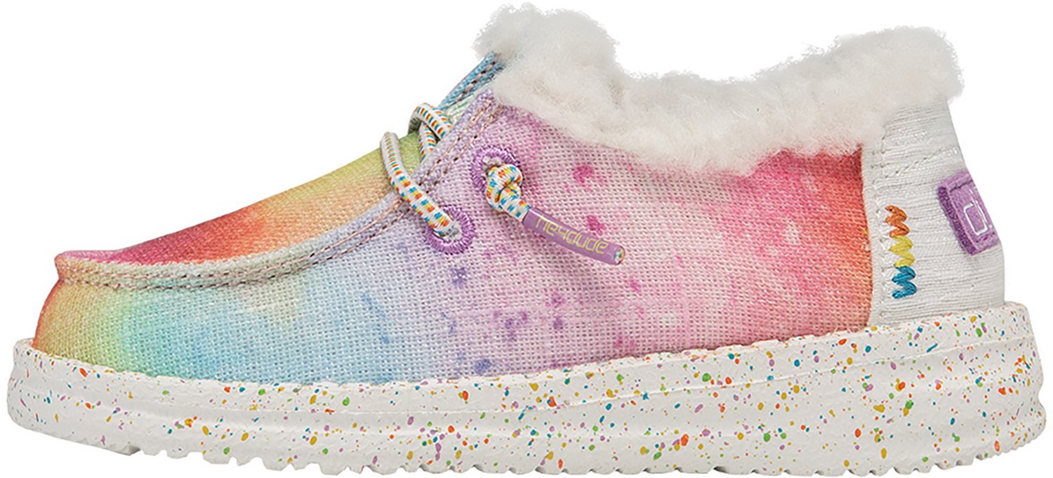 HEYDUDE Toddler Girls' Wendy Rainbow Dreamer Moc Shoes Academy