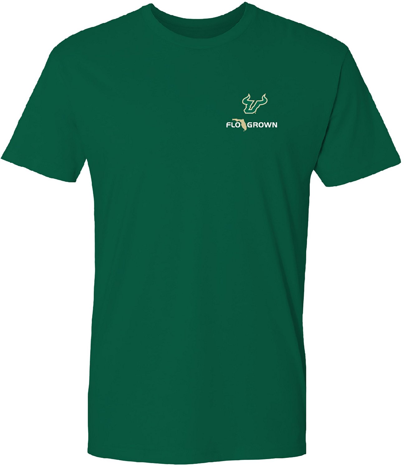 FLOGROWN Men's University of South Florida Double Diamond Crest T-shirt - view number 2
