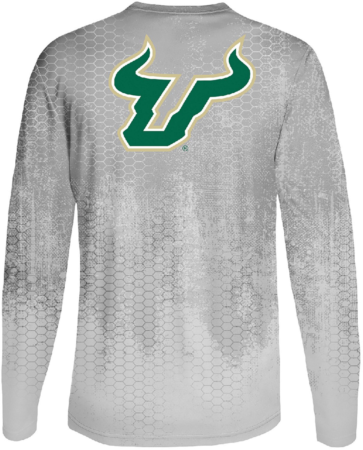 FLOGROWN Men's University of South Florida Hydro Camo Performance Long Sleeve T-shirt - view number 2