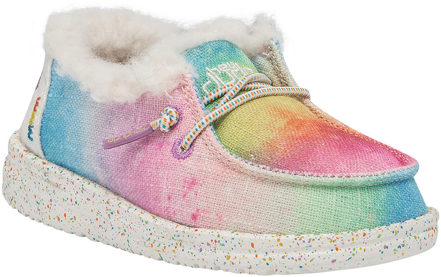 HEYDUDE Toddler Girls' Wendy Rainbow Dreamer Moc Shoes Academy
