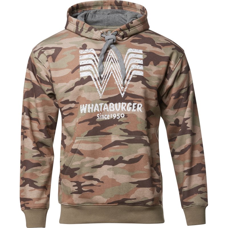 Whataburger Men’s Whataburger Logo Pullover Hoodie Green, X-Large - Men's Longsleeve Outdoor Tops at Academy Sports product image