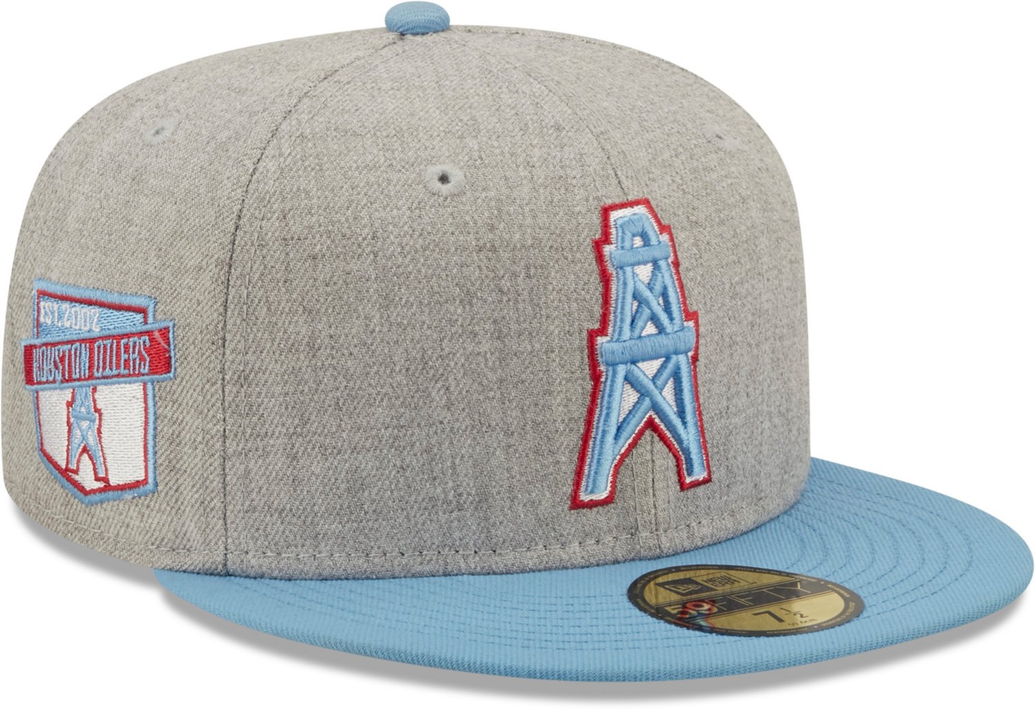 New Era Houston Oilers Heather Patch 59FIFTY Cap - view number 3