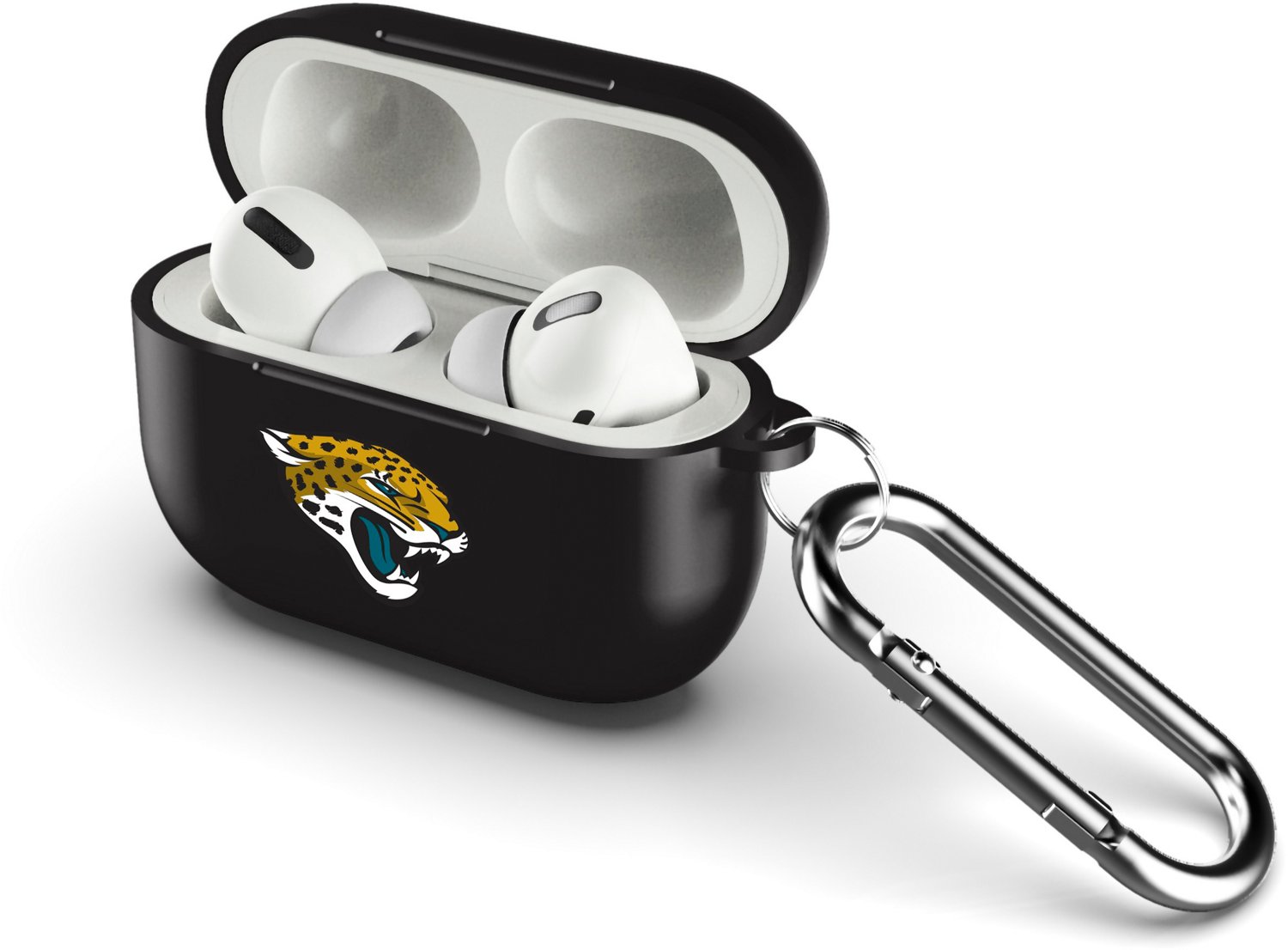 Jacksonville Jaguars Personalized AirPods Case Cover - Black