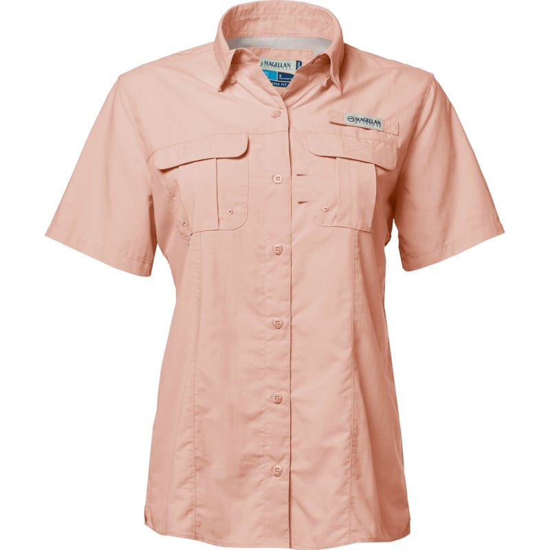 Magellan Outdoors Women's Laguna Madre Fishing Shirt Peach Melba, X-Small - Women's Fishing Tops at Academy Sports